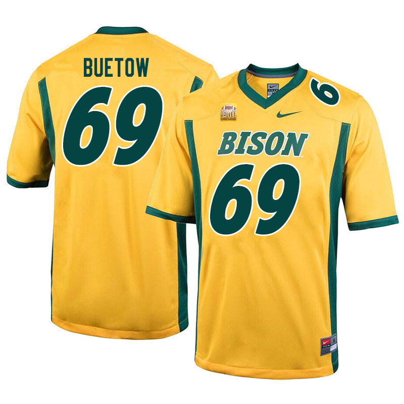 Men #69 Michael Buetow North Dakota State Bison College Football Jerseys Sale-Yellow